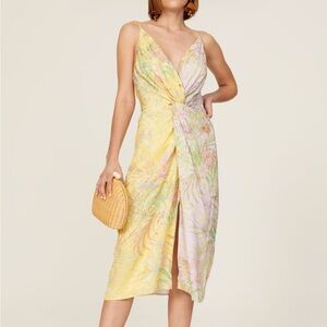 Delfi Floral Twist Front Dress